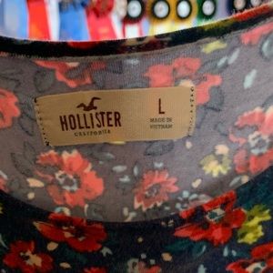 Navy blue with flowers dress